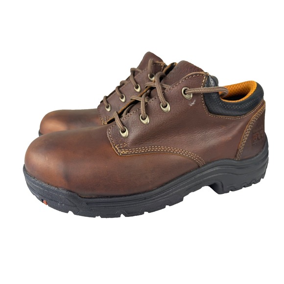 Timberland‎ PRO TiTAN Oxford 11.5 M Brown Alloy Safety Toe NIB Holiday Rea